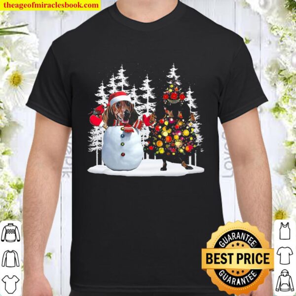Dachshund Snowman Christmas Shirt