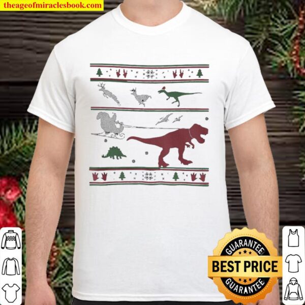 Dinosaur T-rex Ugly Christmas Shirt
