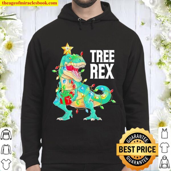 Dinosaur Tree Rex Christmas Hoodie
