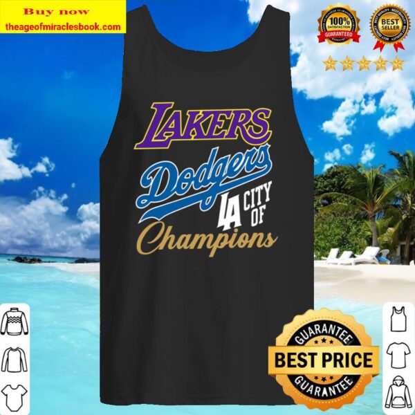 Dodger Lakers Mens _ Womens Tee, los angeles, city of champions, sport Tank Top