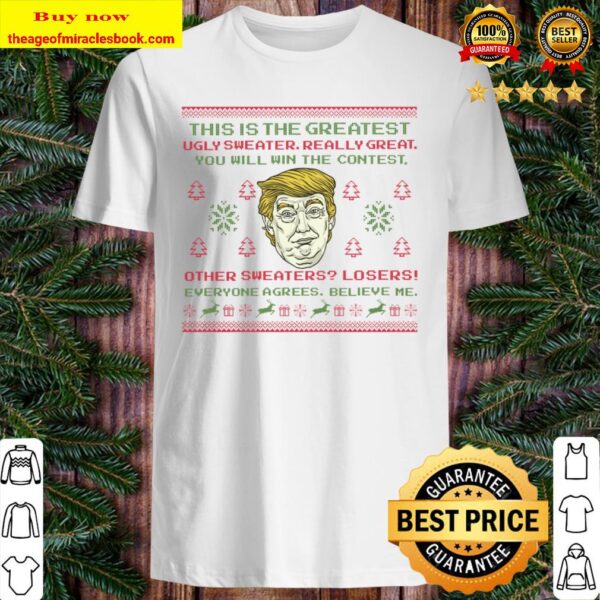 Donald Trump Sweater, Ugly Christmas Sweater, Funny Christmas Sweater, Shirt