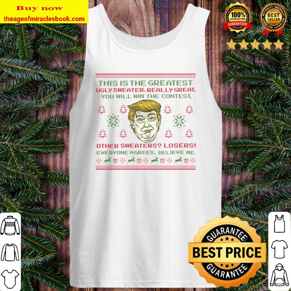Donald Trump Sweater, Ugly Christmas Sweater, Funny Christmas Sweater, Tank Top