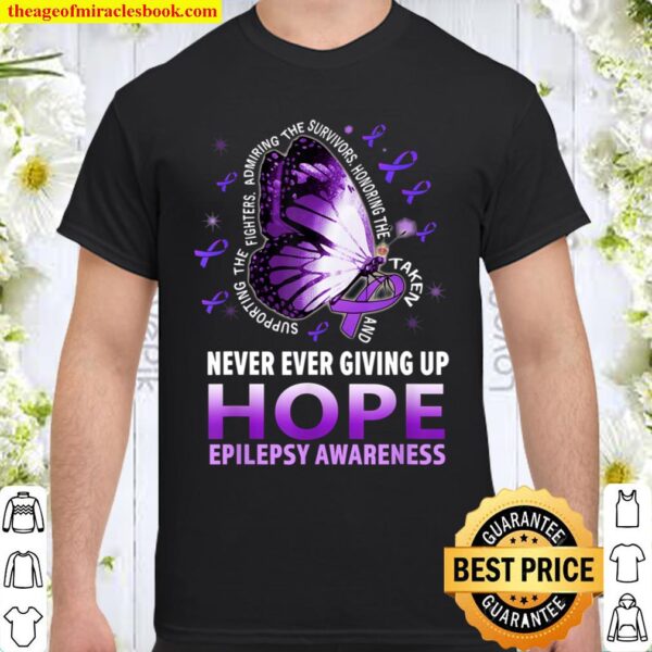 Epilepsy Awareness Shirts Supporting Fighters Butterfly Shirt