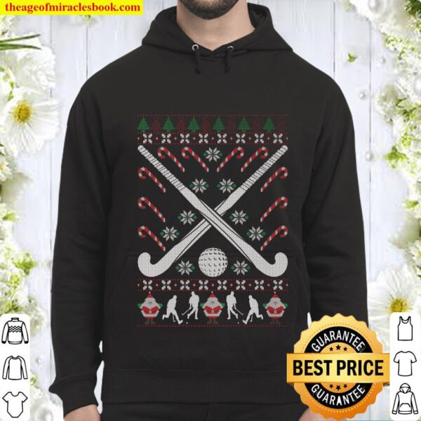 Field Hockey Ugly Christmas T-Shirt Sports Holiday Xmas Tee Hoodie