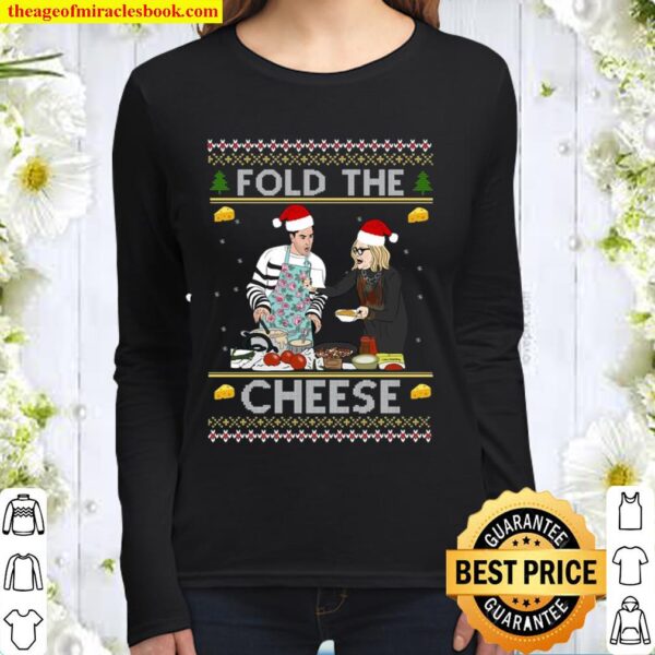 Fold The Cheese Unisex Christmas Women Long Sleeved