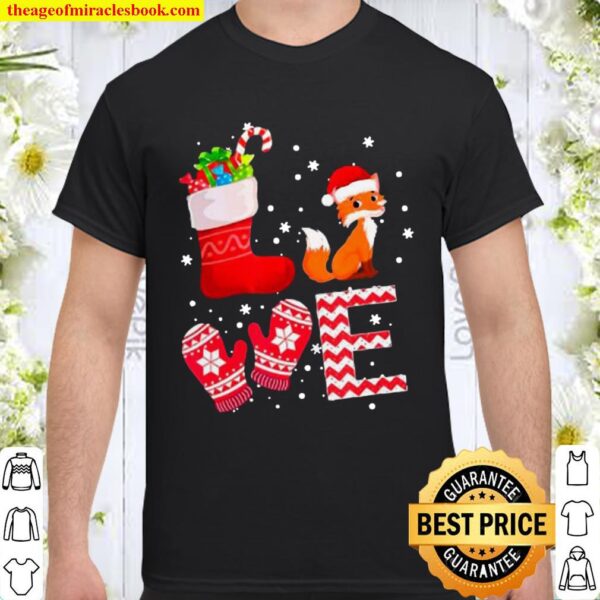 Fox Santa Love Limited Ugly Christmas Shirt