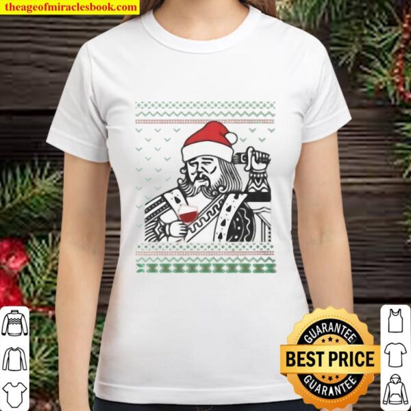 Funny Santa Leonardo Big Fat Jumper Quarantined Christmas 2020 Meme Ug Classic Women T-Shirt