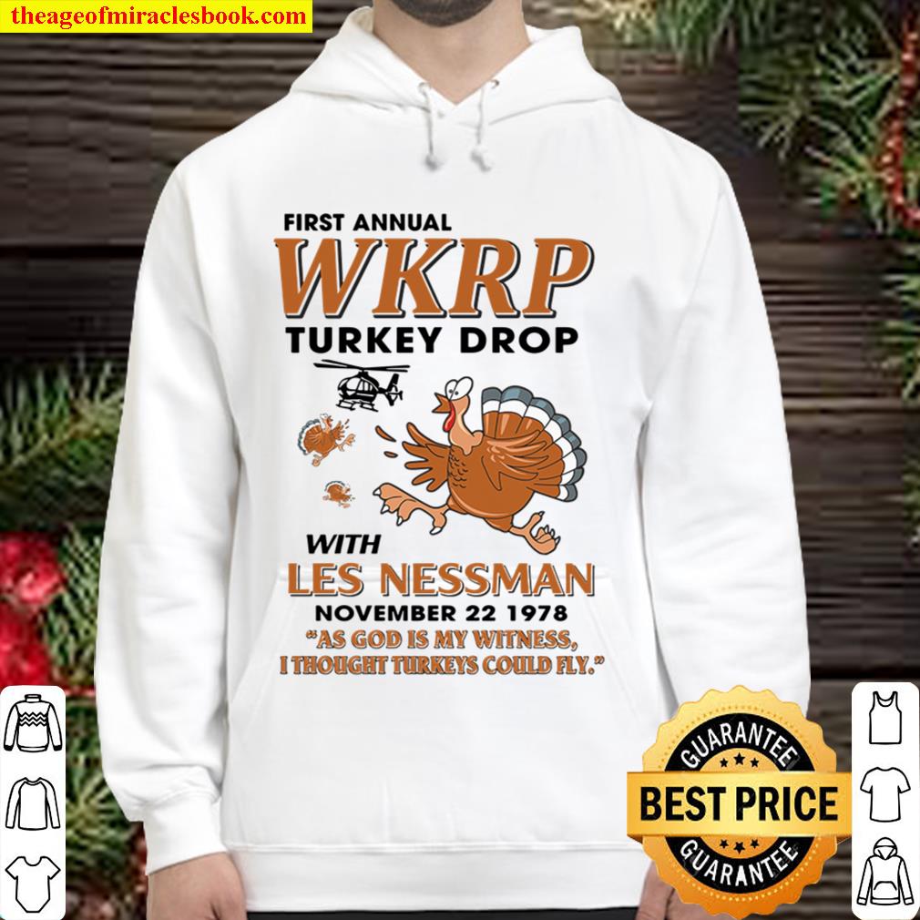 Funny Thanksgiving WKRP Turkey Drop Hoodie