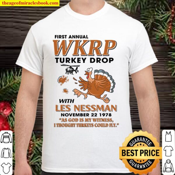 Funny Thanksgiving WKRP Turkey Drop Shirt