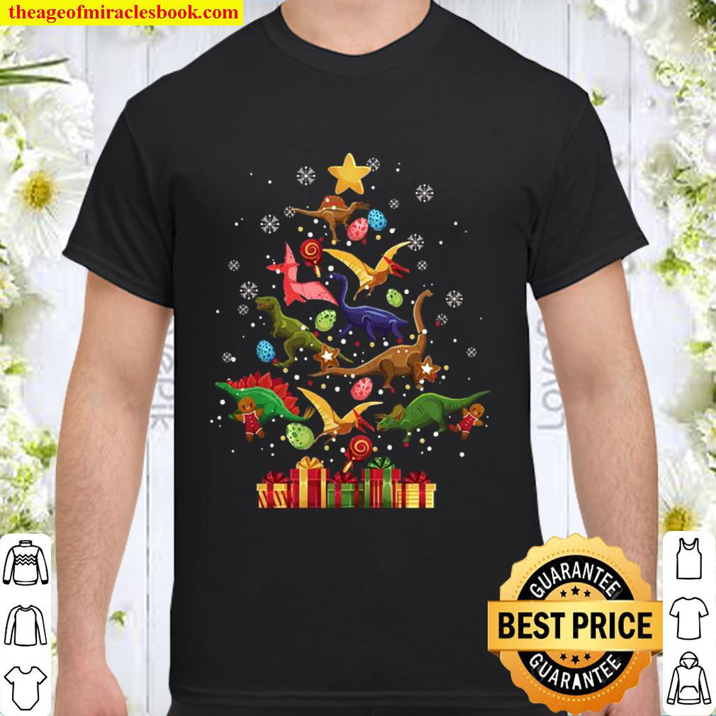 Funny Xmas Tree Noel Dinosaur Life Christmas Animal Lovers Shirt, Hoodie, Long Sleeved, SweatShirt
