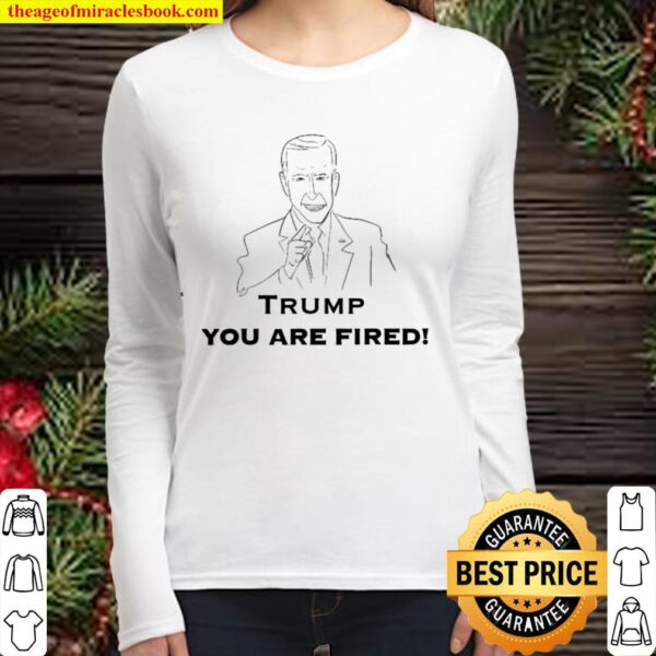 Funny trump your fired featuring joe biden as uncle sam Women Long Sleeved