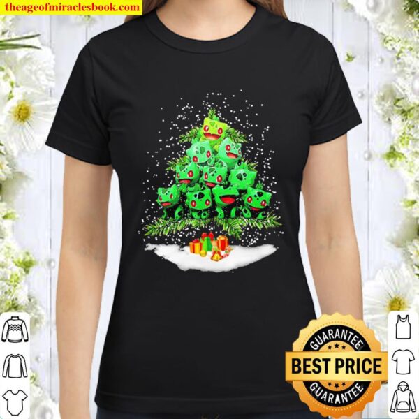 Fushigidane Tree Christmas Classic Women T-Shirt