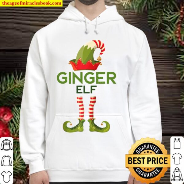 Ginger Elf Matching Family Christmas Holiday Redhead Gift Hoodie