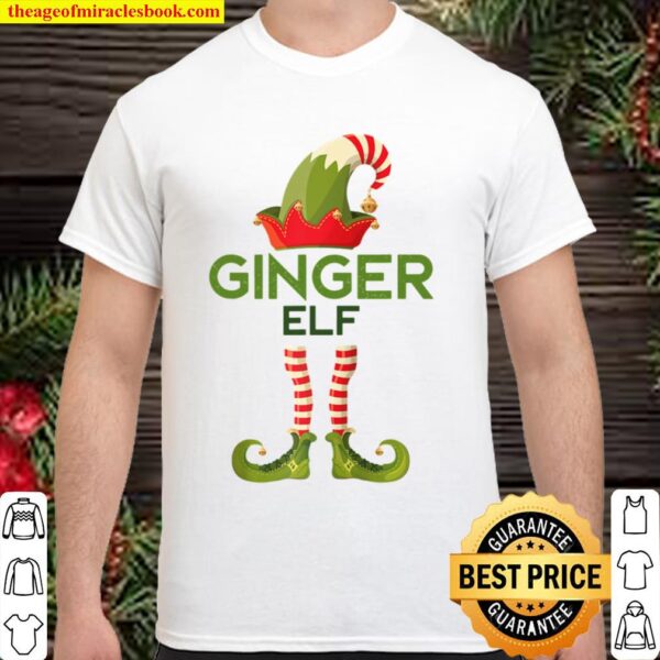 Ginger Elf Matching Family Christmas Holiday Redhead Gift Shirt