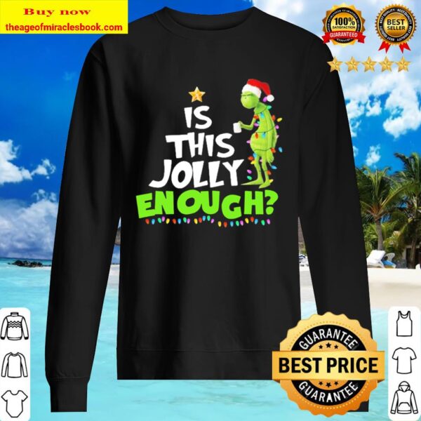 Grinch drink Coffee Is this jolly enough light Christmas 2020 Sweater