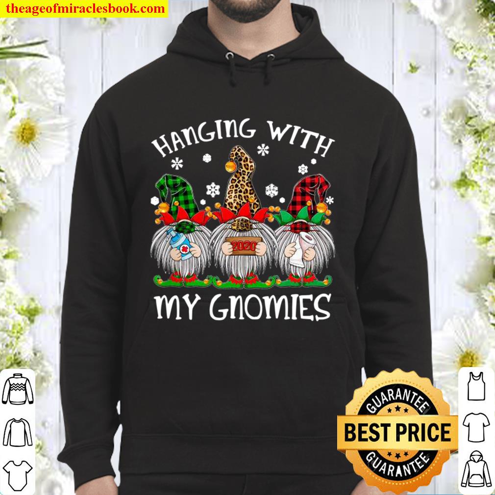 Hanging With My Gnomies Christmas 2020 Gnome Wearing Mask Hoodie