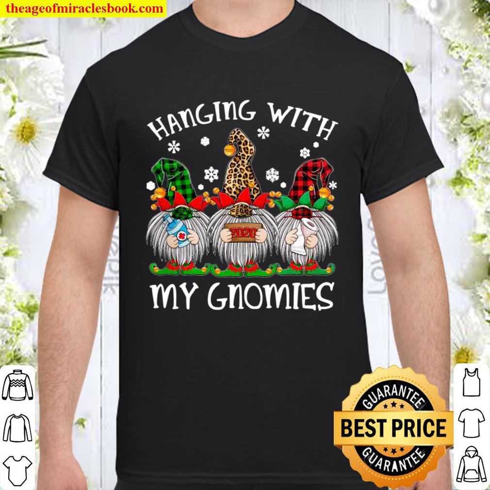 Hanging With My Gnomies Christmas 2020 Gnome Wearing Mask Shirt