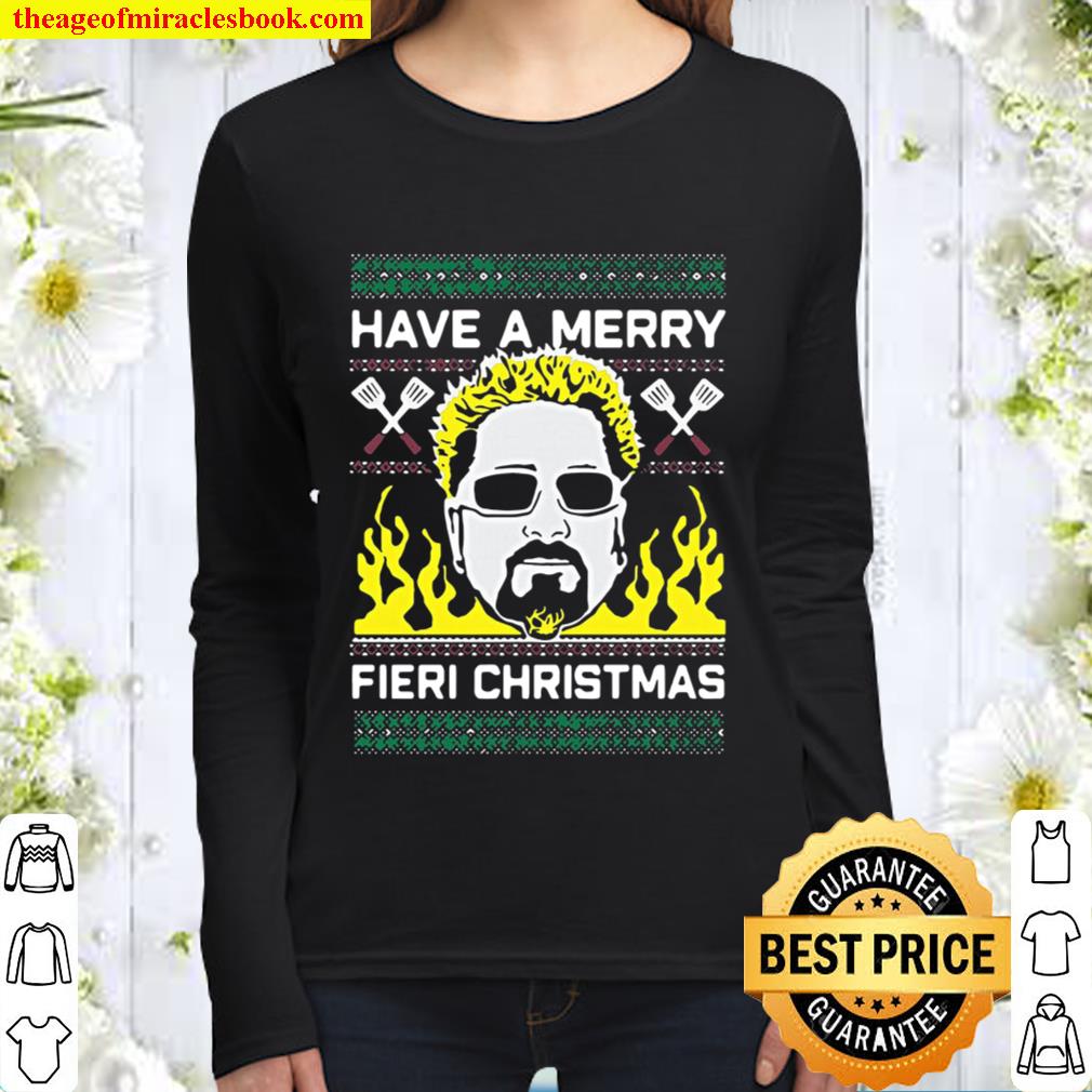 Have A Merry Fieri Ugly Christmas Women Long Sleeved