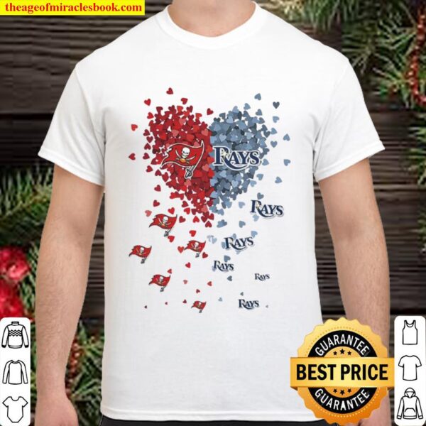 Heart Tampa Bay Buccaneers And Tampa Bay Rays Shirt