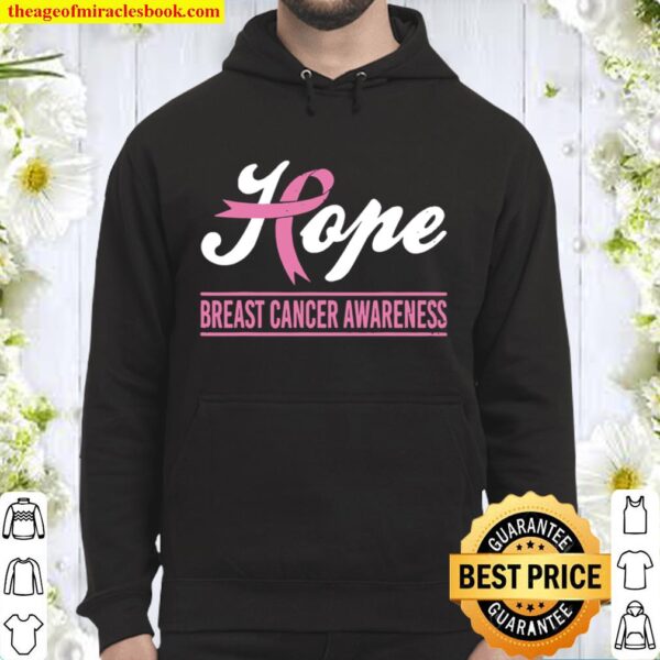 Hope Breast Cancer Awareness Survivor Pink Ribbon Support Hoodie
