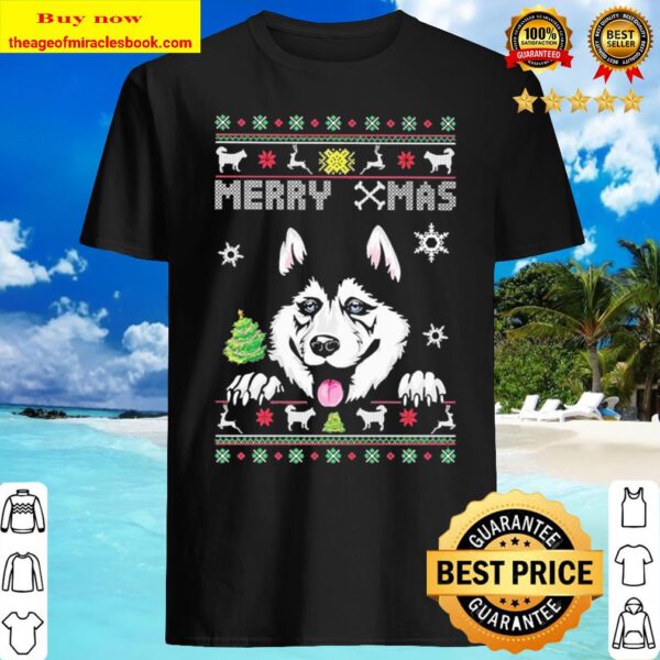 Husky Merry Ugly Christmas Shirt