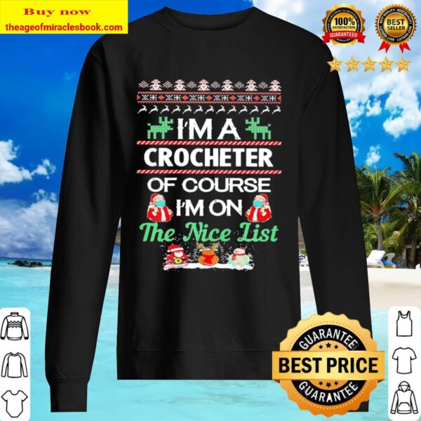 I’m a 0 Crocheting of course I’m on the Nice list Ugly Christmas Sweater