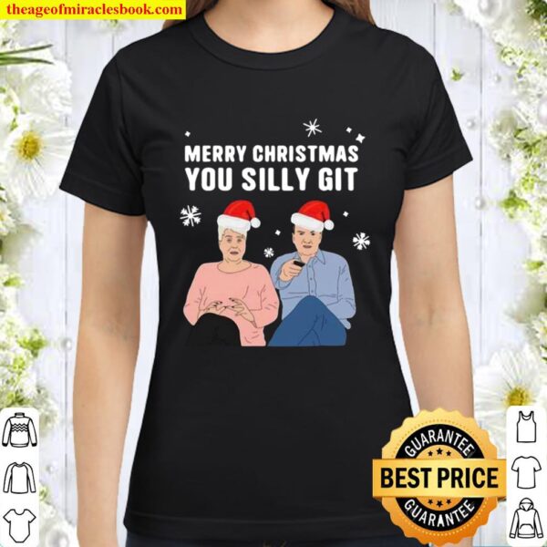 Jenny And Lee Ugly Merry Christmas You Silly Git Classic Women T-Shirt
