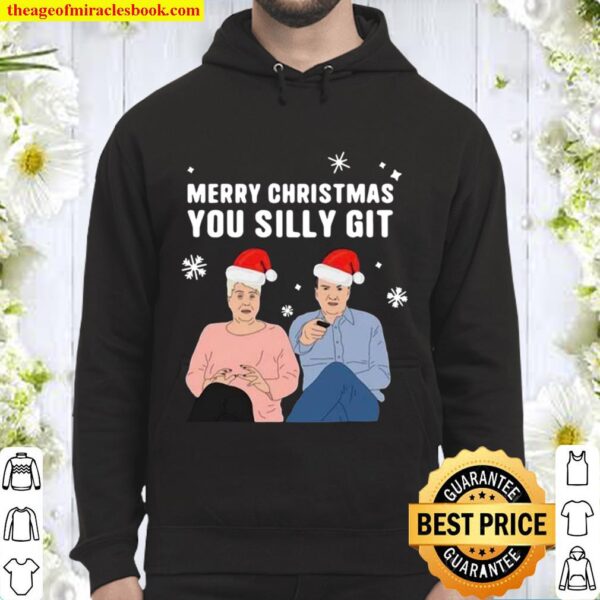 Jenny And Lee Ugly Merry Christmas You Silly Git Hoodie