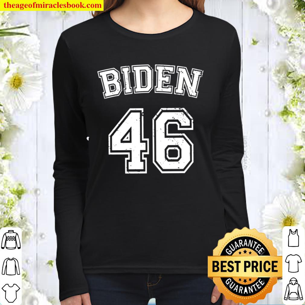 Joe Biden 46 President Biden Jersey 46 Women Long Sleeved