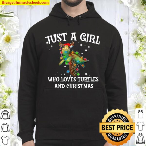 Just A Girl Who Loves Turtles And Christmas Hoodie