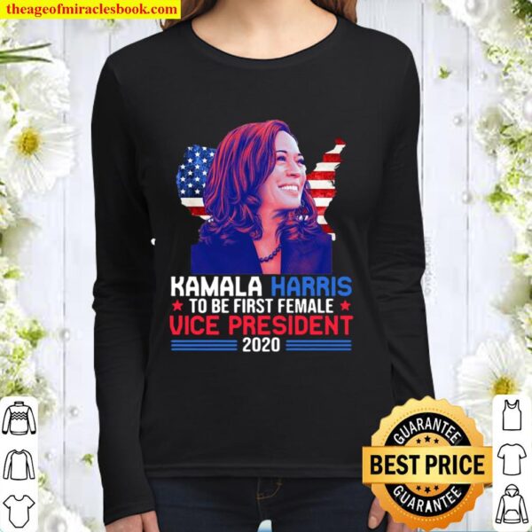 Kamala Harris to be the first female vice president 2020 Women Long Sleeved