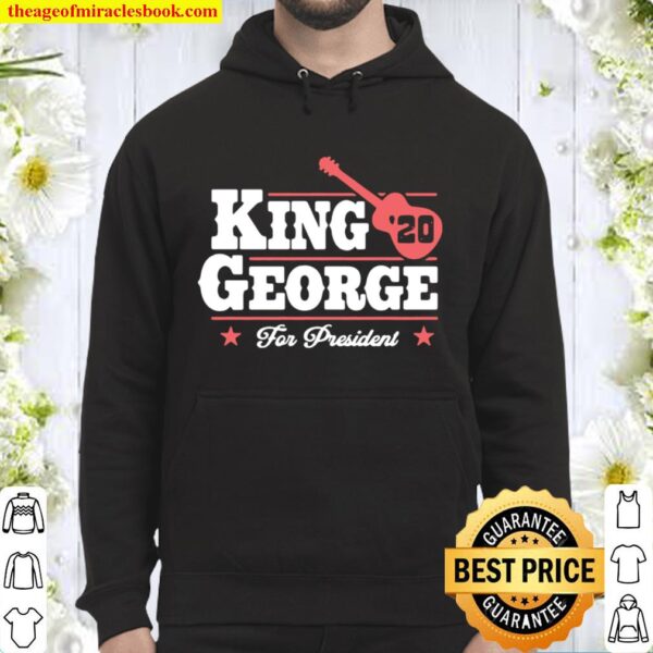 King George For President Guitar Election Hoodie