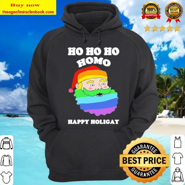 LGBT Santa Ho Ho Ho Homo Happy Holigay Hoodie