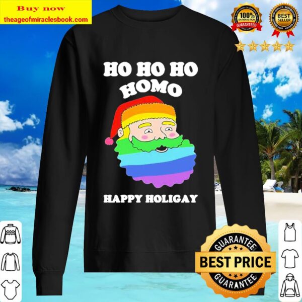 LGBT Santa Ho Ho Ho Homo Happy Holigay Sweater
