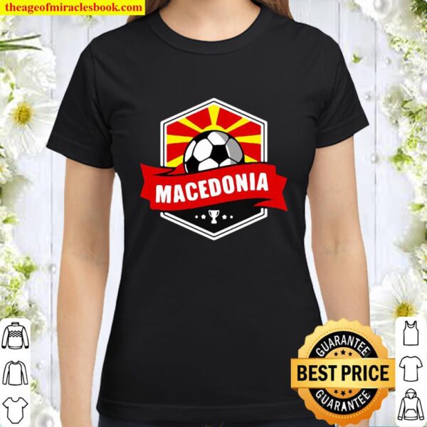 Macedonia soccer jersey kit 2020 2021 ball flag Classic Women T-Shirt