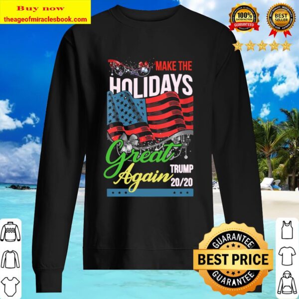 Make The Holidays Great Again Trump American Flag Xmas Sweater