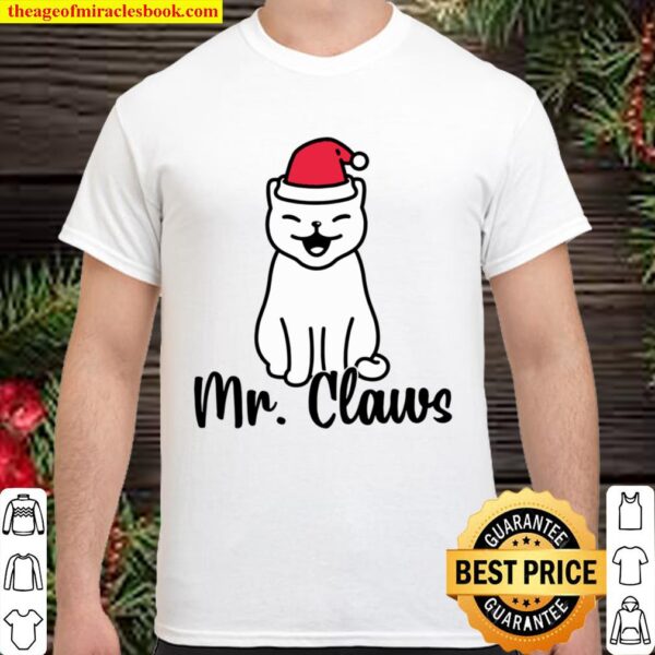 Matching Couple Christmas Shirts Mr Mrs Claws Cute Cat Shirt