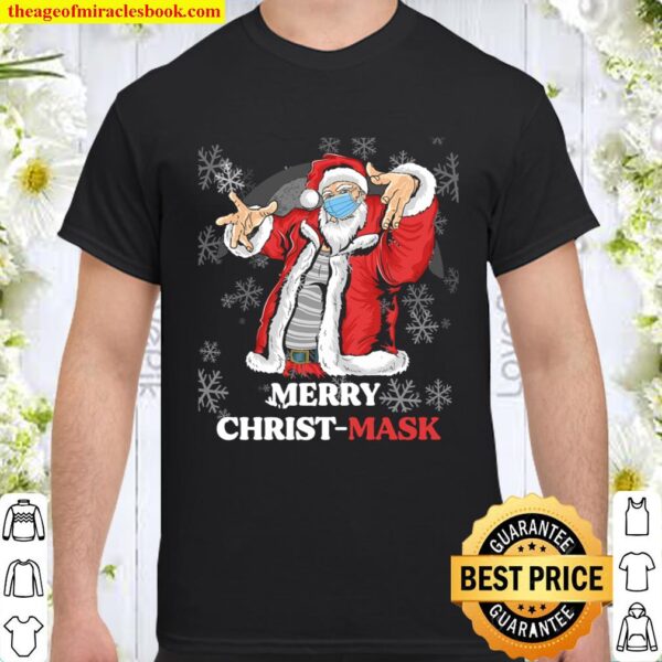 Merry Christmas Santa Wearing Face Mask Xmas Christmas Shirt