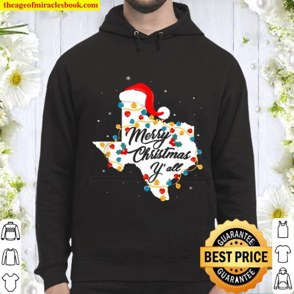 Merry Christmas Y_All Texas State Texan Holiday Hoodie