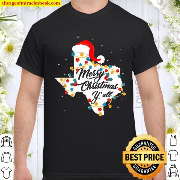 Merry Christmas Y_All Texas State Texan Holiday Shirt