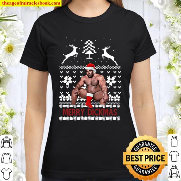 Merry Christmas dickmas ugly christmas sweater covid funny 2020 tumblr Classic Women T-Shirt
