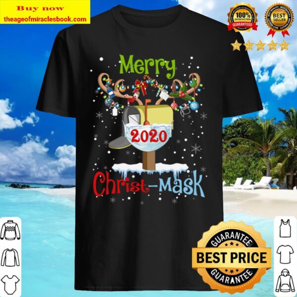 Merry postal worker 2020 christ mask Shirt