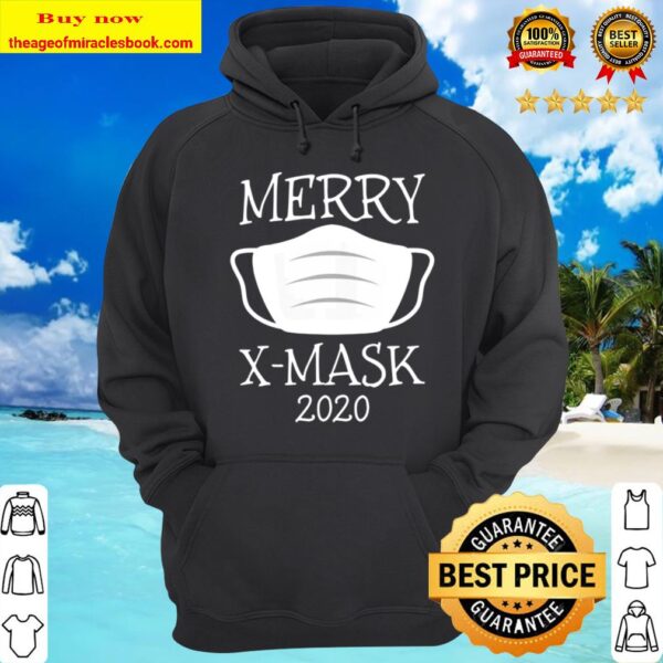 Merry x-mask 2020 quarantine social distance christmas Hoodie
