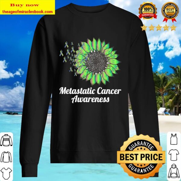 Metastatic Breast Cancer Awareness sunflower Sweater