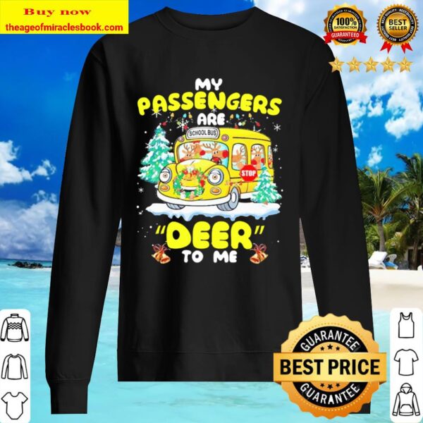 My passengers are school Bus deer to me Christmas Sweater