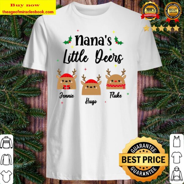 Nana’s Little Deers Christmas Personalized Shirt