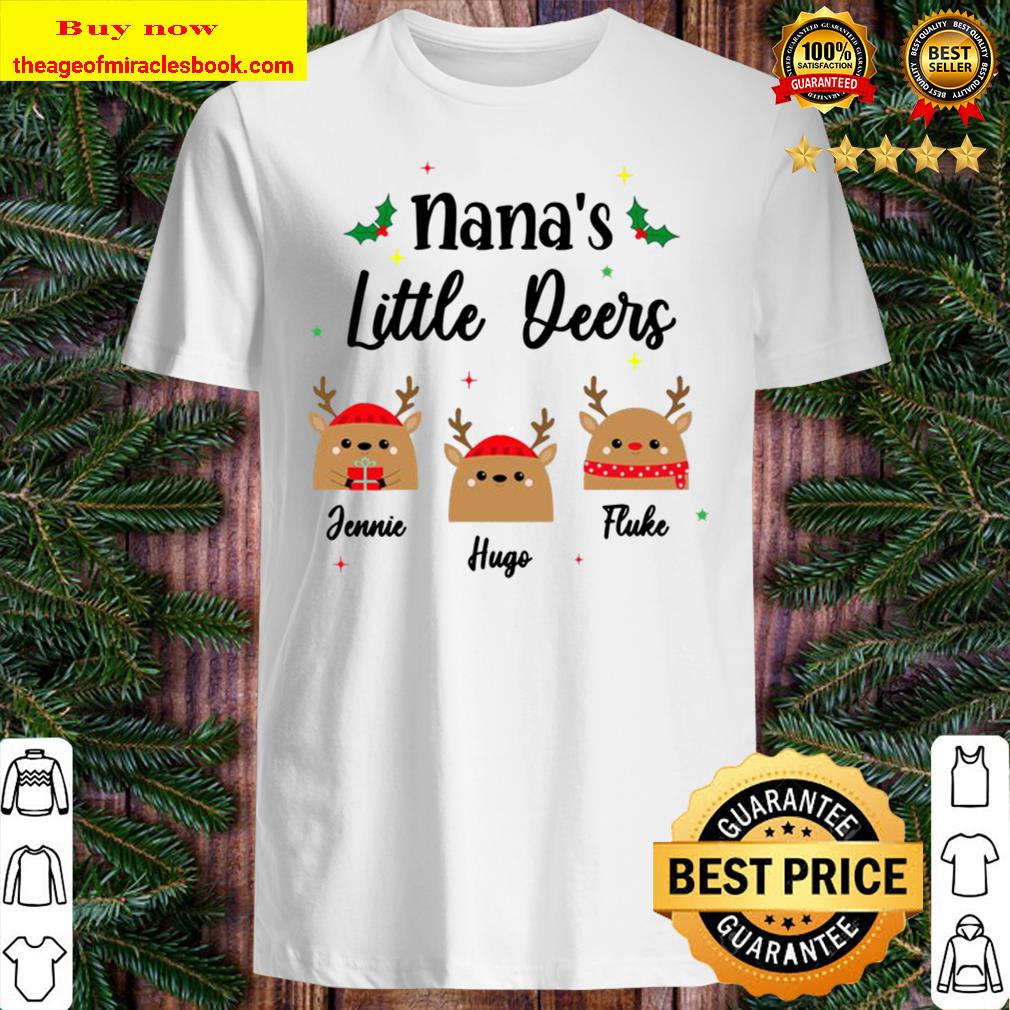 Nana’s Little Deers Christmas Personalized Hot Shirt, Hoodie, Tank top, Sweater