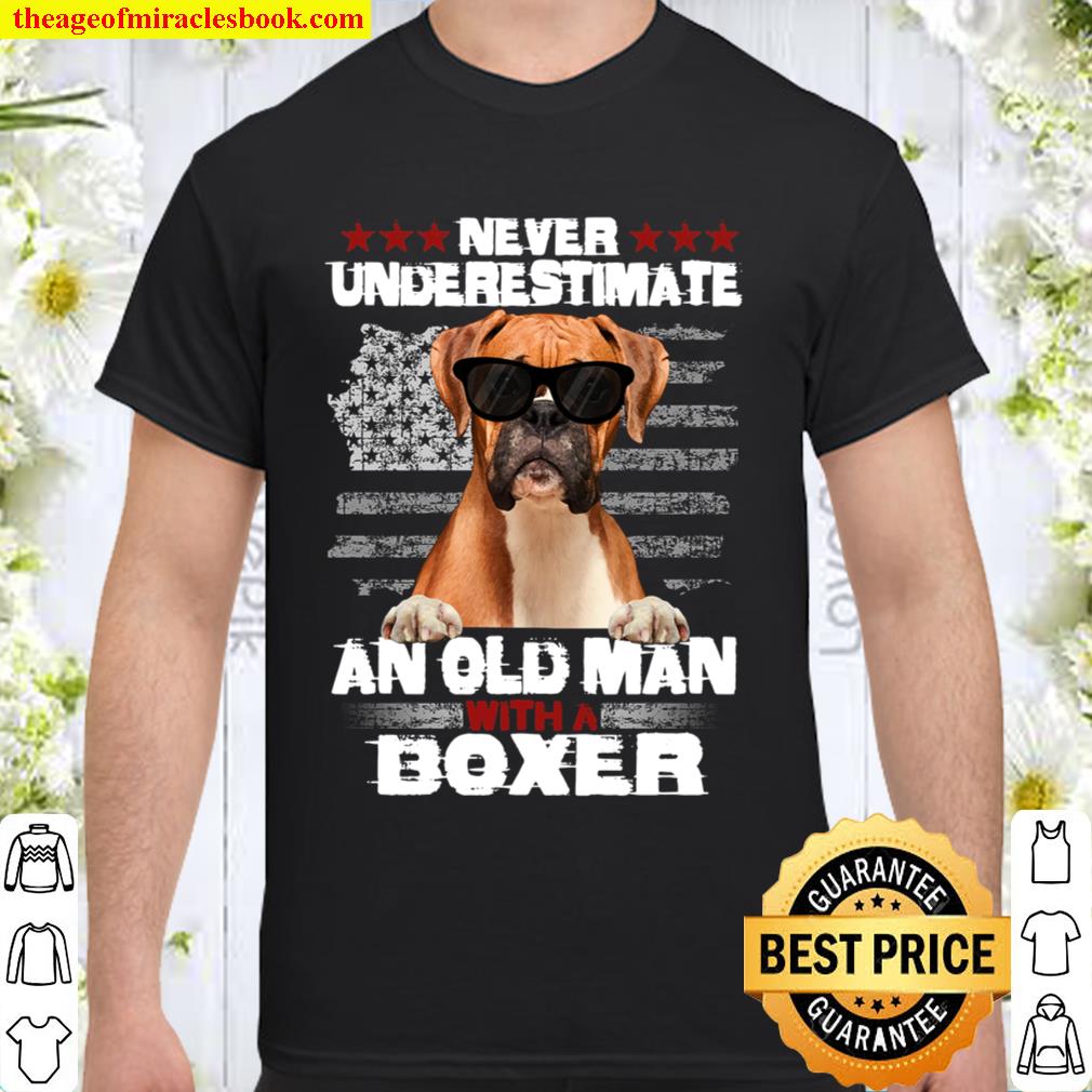 Never Underestimate An Old Man With a Boxer Shirt, Hoodie, Long Sleeved, SweatShirt