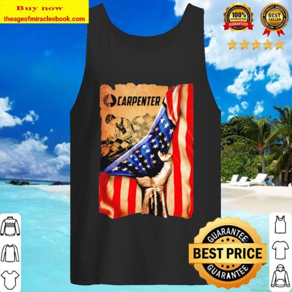 Official Carpenter American Flag 4th Of July Independence Day Tank Top