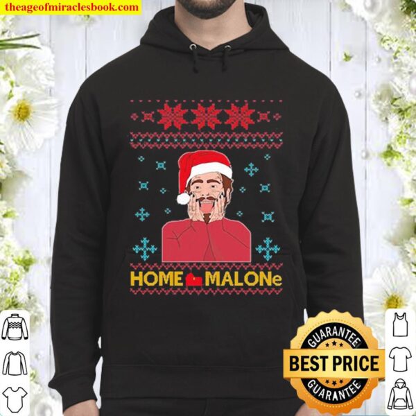 Official Post Malone Home Malone Ugly Christmas Hoodie